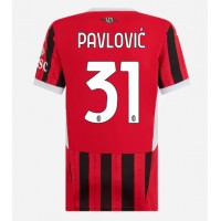 AC Milan Strahinja Pavlovic #31 Domaci Dres za Ženska 2024-25 Kratak Rukav